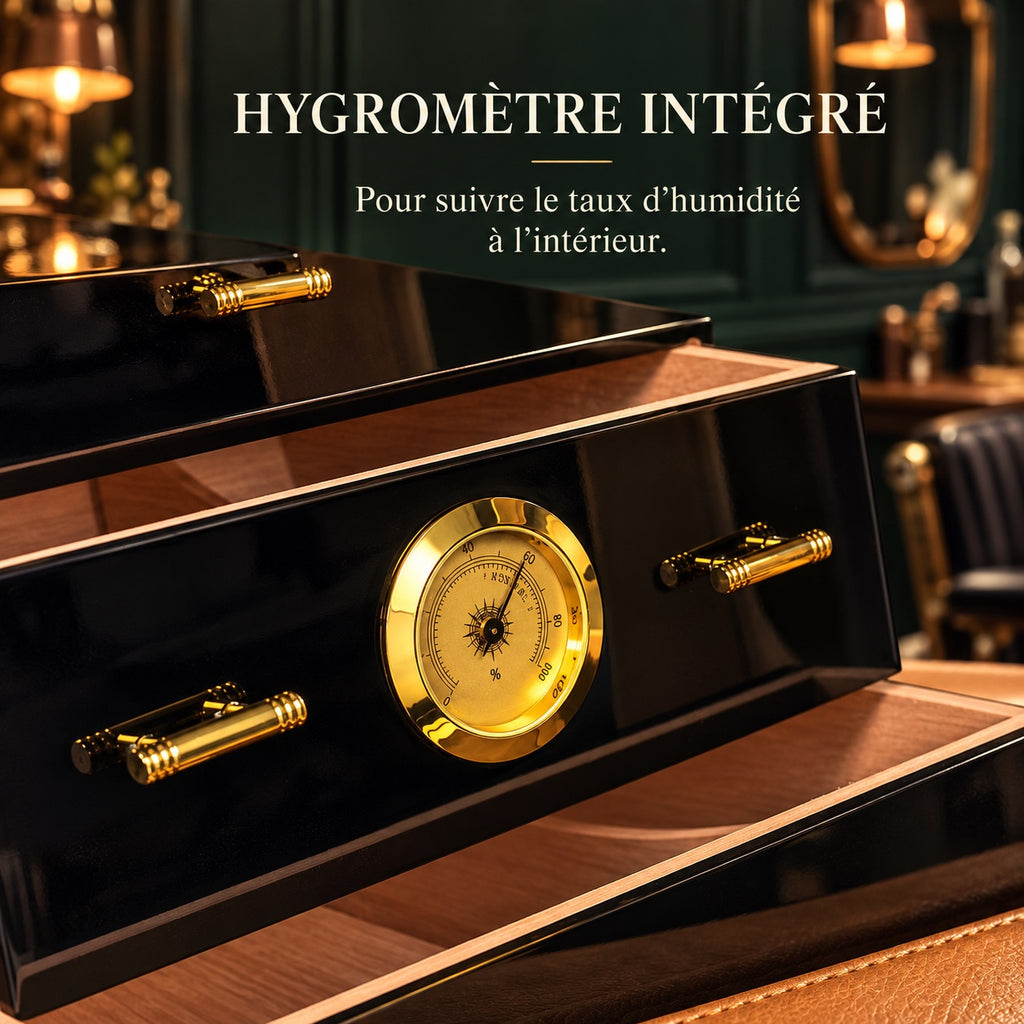 Hygromètre intégré de la cave à cigares